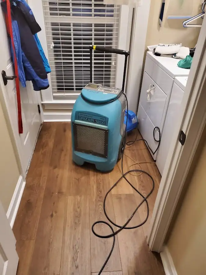 Commercial dehumidifier deployed for Flood Damage Cleanup in West Whittier-Los Nietos