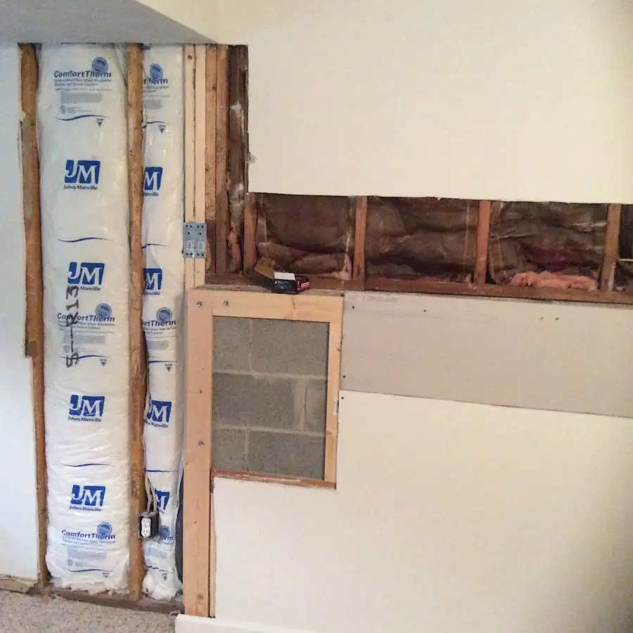 Wall insulation replacement during Odor Removal & Deodorization in West Whittier-Los Nietos